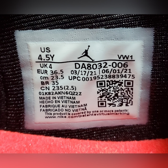 JORDAN POINT LANE GS ☆ INFRARED ☆ Size 4.5Y or 6 Womens ☆ NEW - Picture 10 of 14